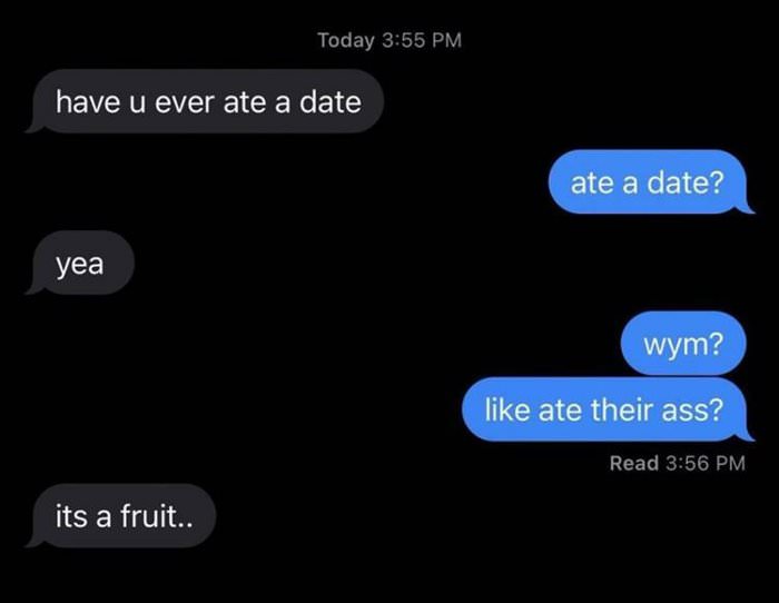 ever ate a date