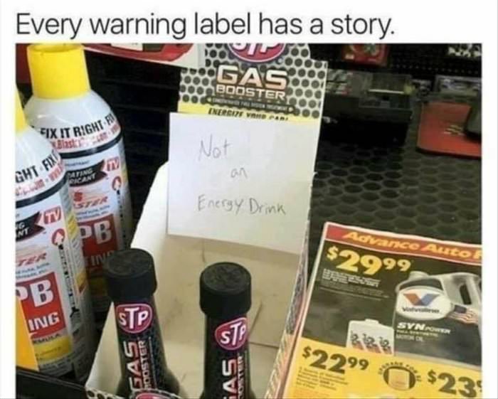 every warning label