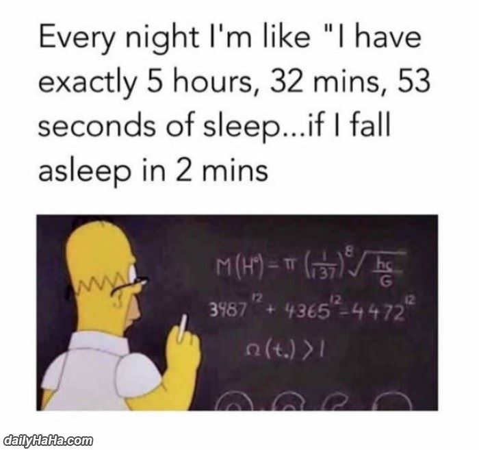 every night when i fall asleep funny picture