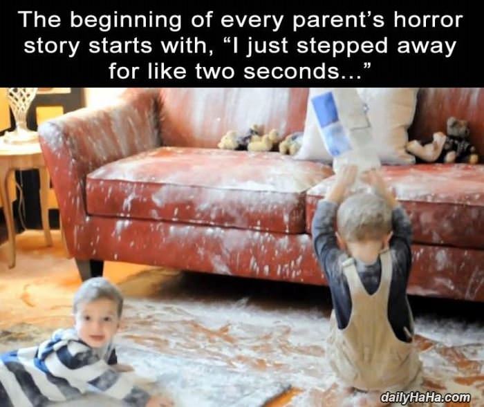 every parents horror story funny picture