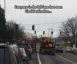 everyone in the left lane