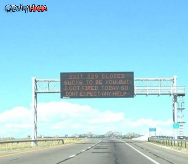 Exit 329 funny picture