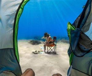 exotic camping spot funny picture