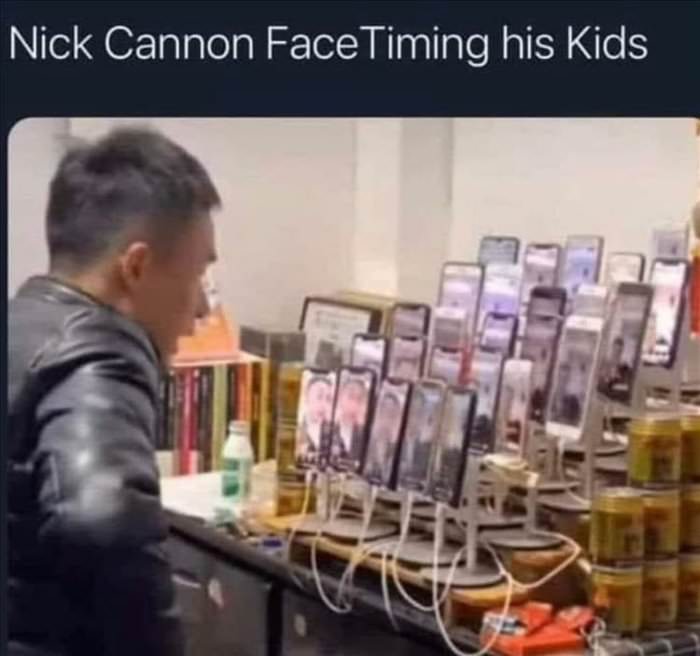 face timing his kids