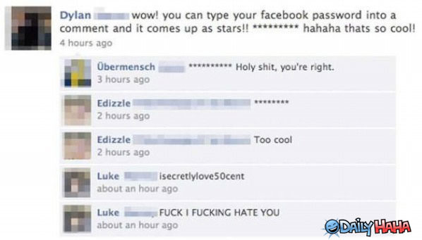 Facebook Password funny picture