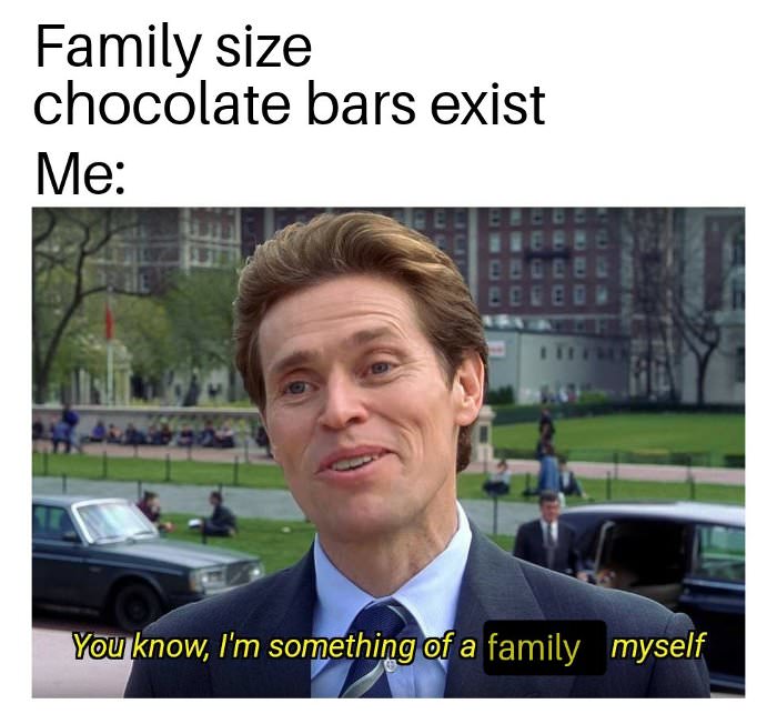 family size chocolate bars
