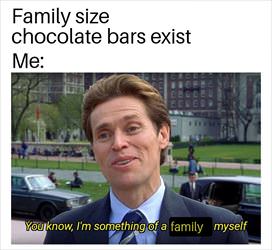 family size chocolate bars