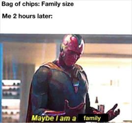 family sized bag of chips