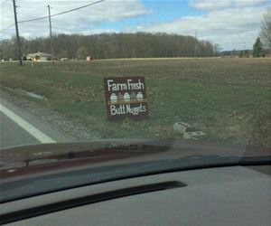 farm fresh butt nuggets funny picture