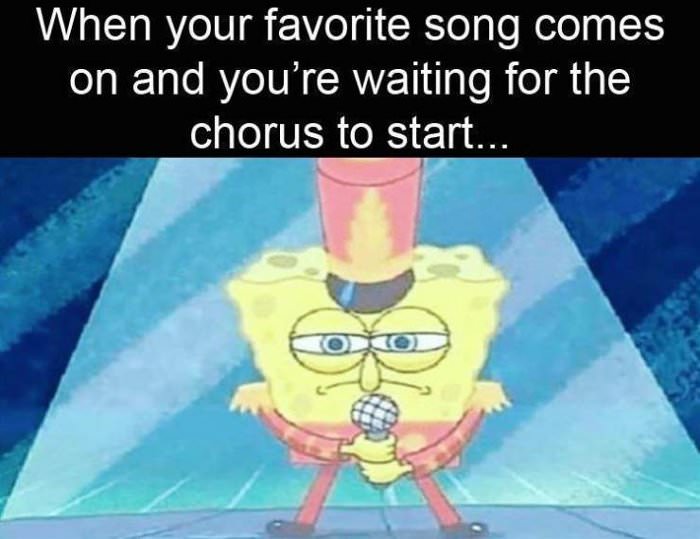 favorite song comes on