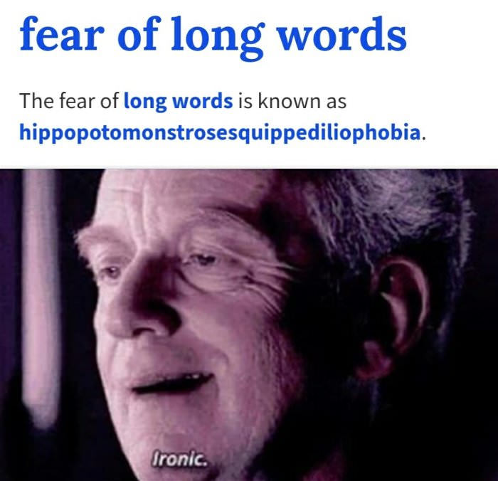 fear of long words