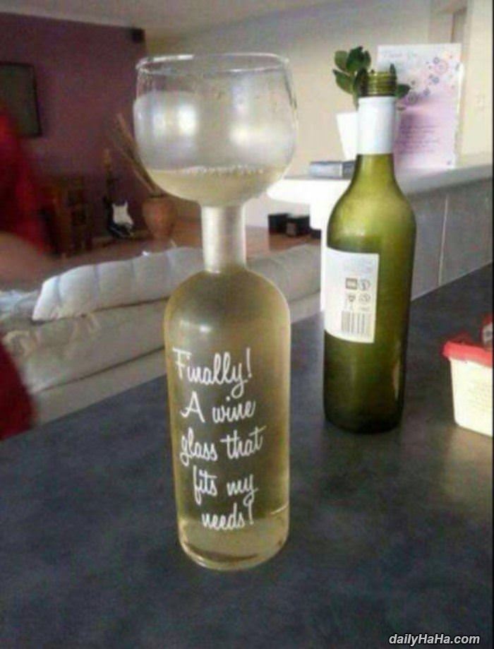 finally a wine glass funny picture