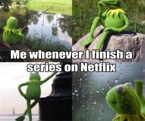 finishing a series on netflix funny picture