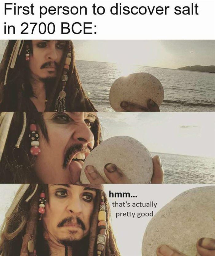 first person to discover salt