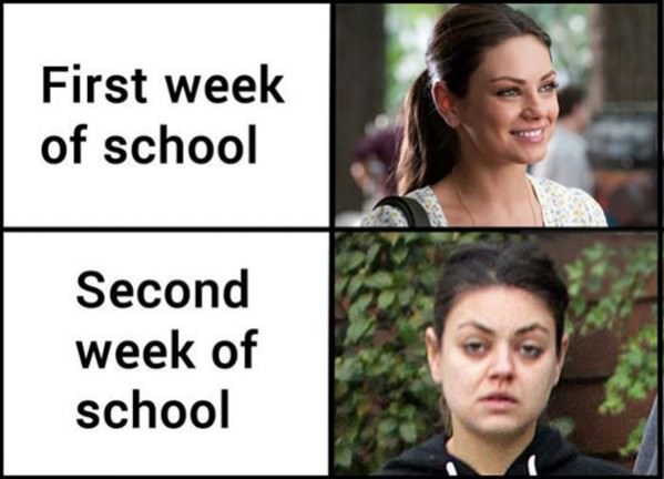 First Week of School funny picture