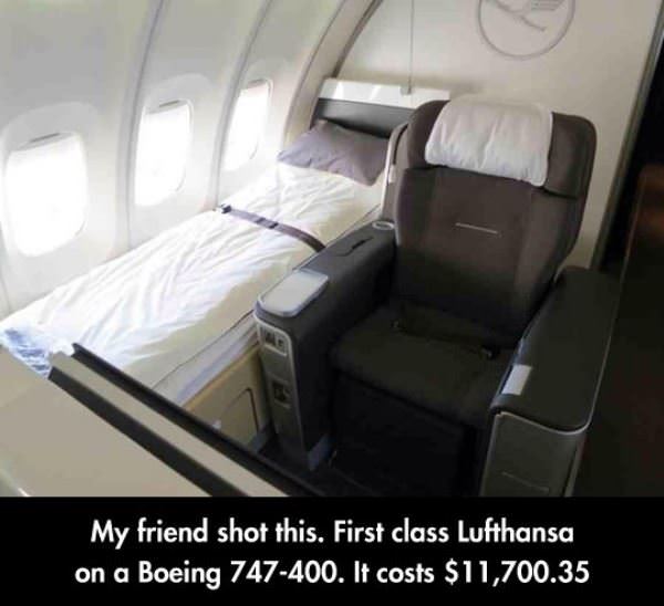 first class seat funny picture