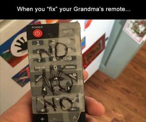 fixed grandmas remote