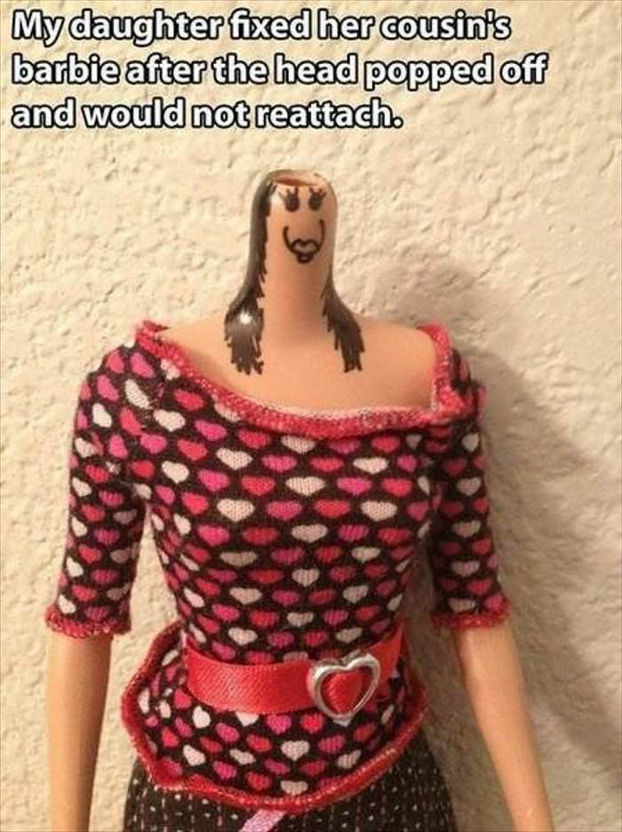 fixed the barbie