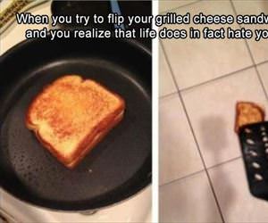 flipping your grilled cheese