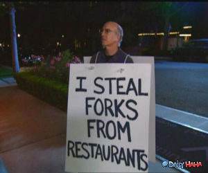 Fork Thief funny picture