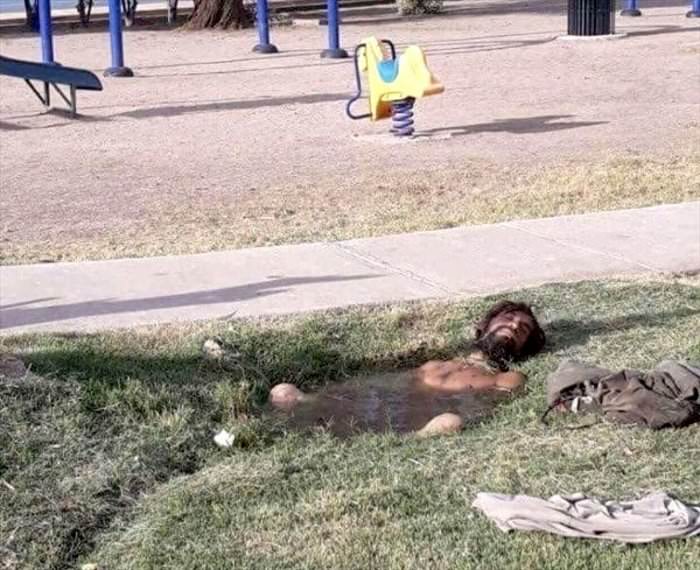 found a place to cool off