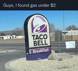 found some gas