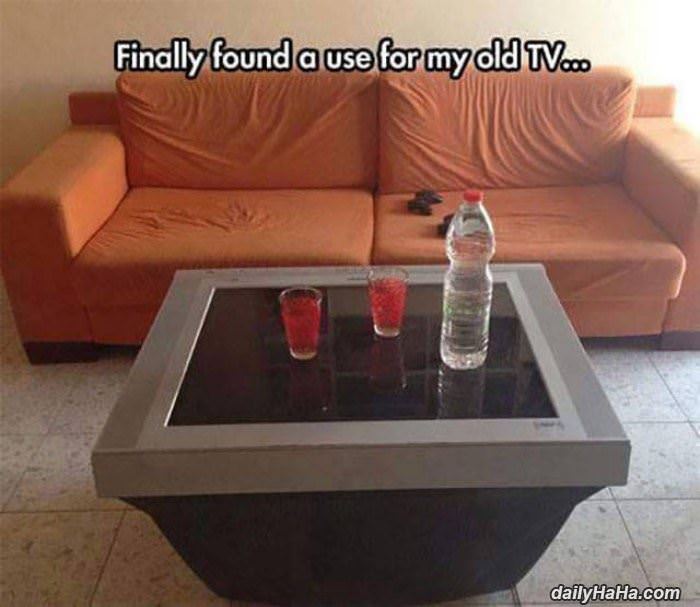 found a use for my tv funny picture