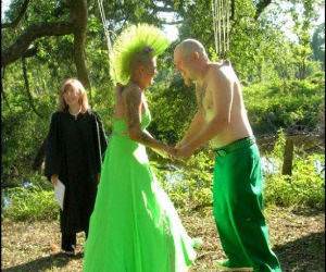 Hanging around wedding