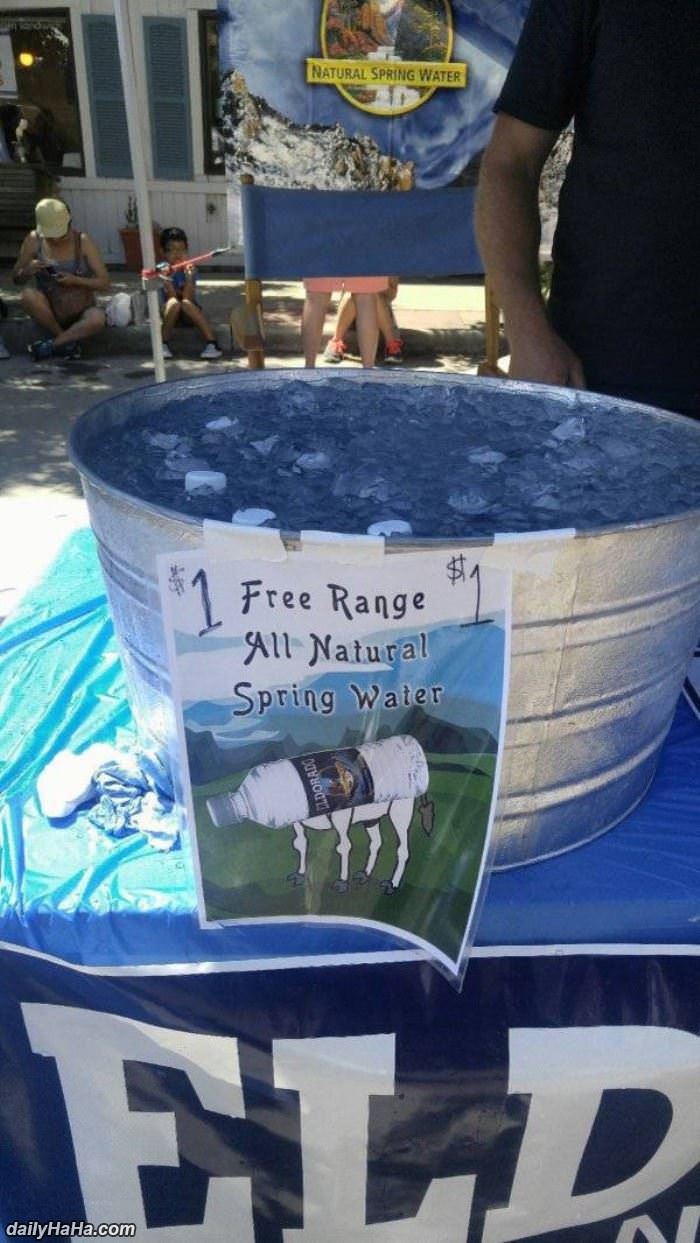 free range water funny picture