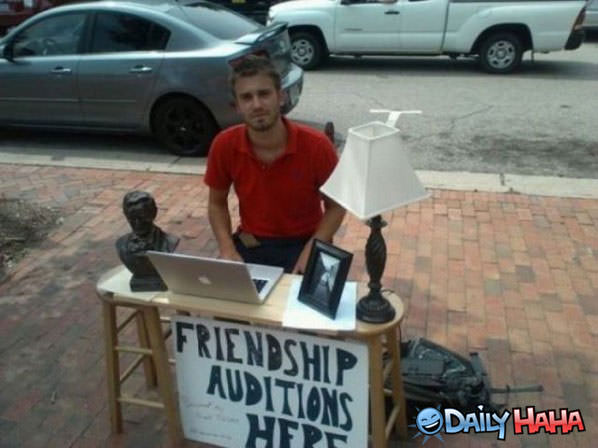 Friendship Auditions funny picture