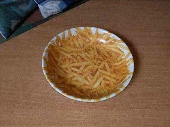 fries are there