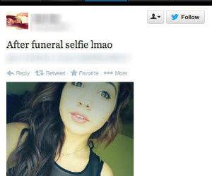 Funeral Selfies funny picture