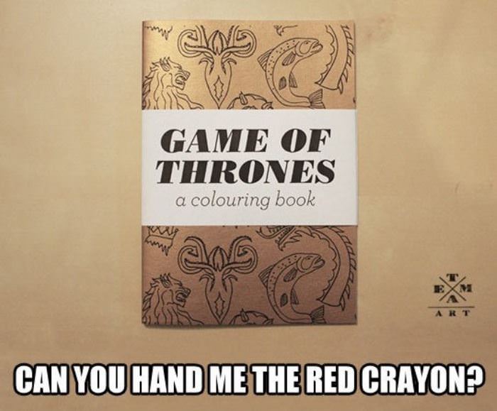 game of thrones coloring book funny picture