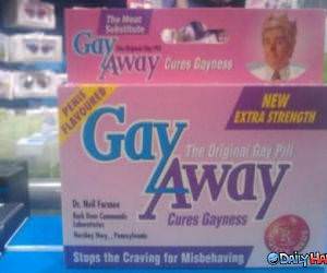 Gay Away funny picture