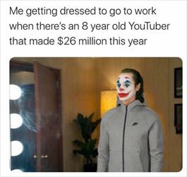 getting dressed for work