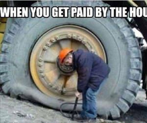 getting paid by the hour