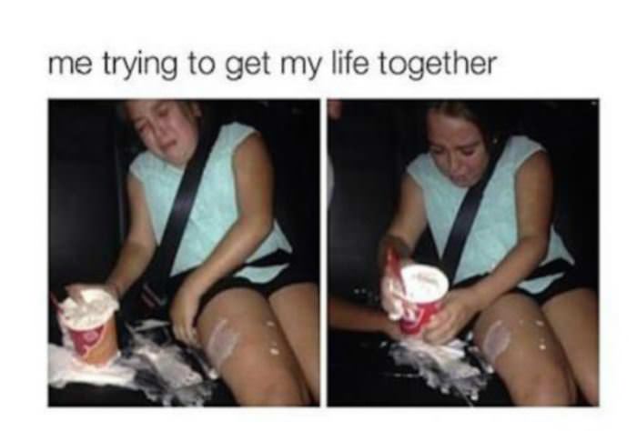 getting my life together funny picture