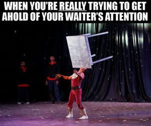 getting the waiters attention funny picture