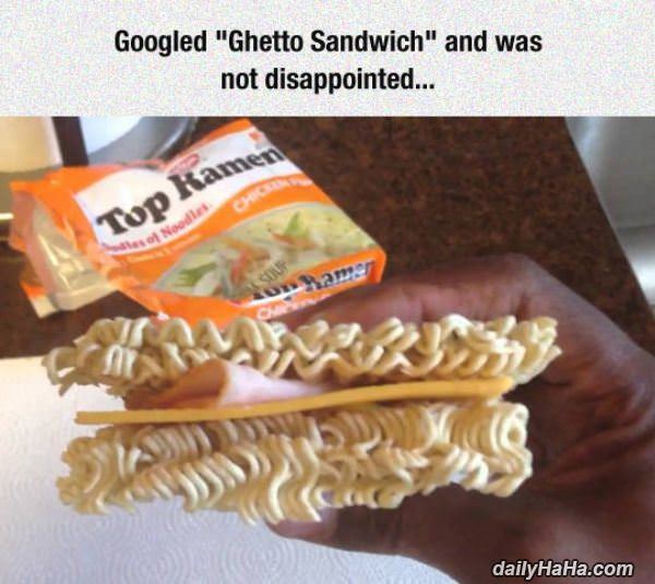 ghetto sandwich funny picture