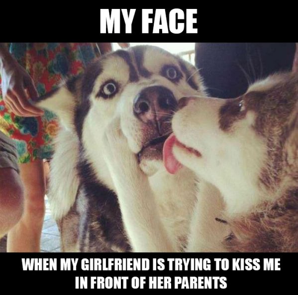 Girlfriend Kiss funny picture