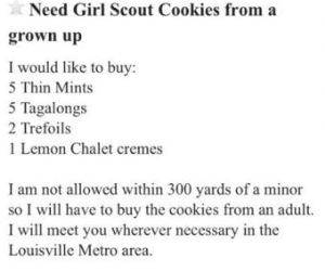 Girlscout Cookies funny picture