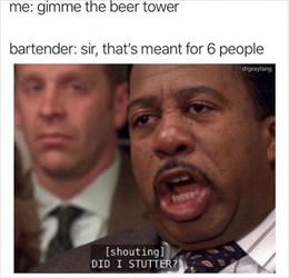 give me the beer tower
