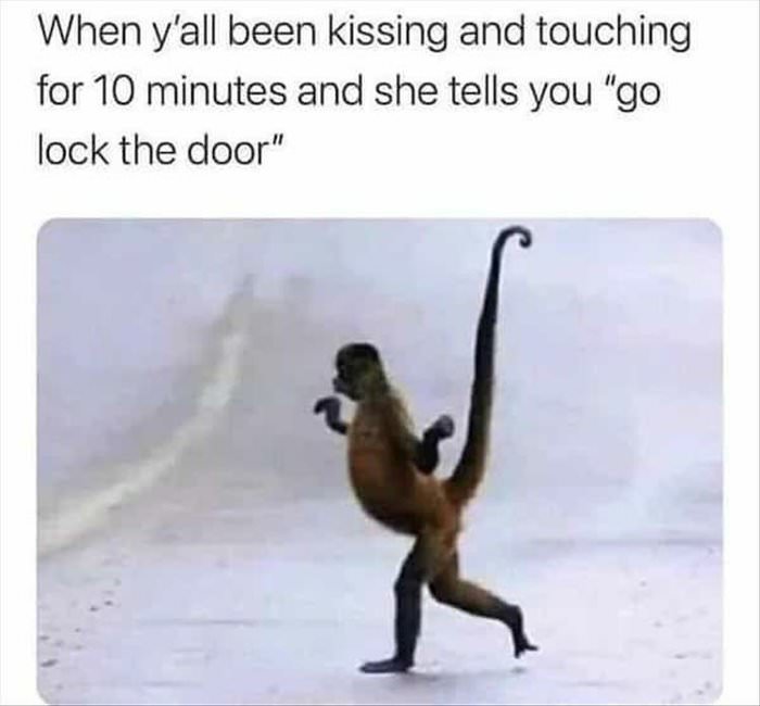go lock the door