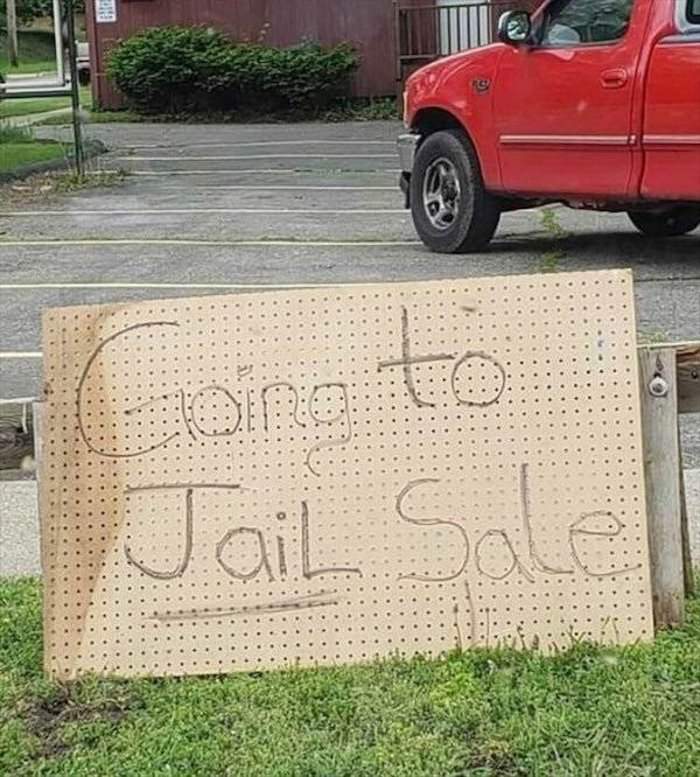 going to jail sale