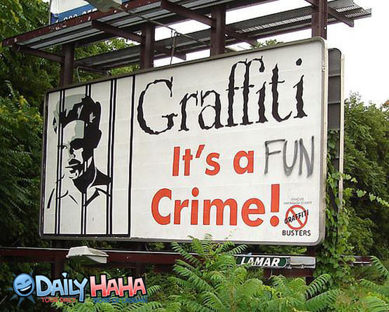 Graffiti is a Crime