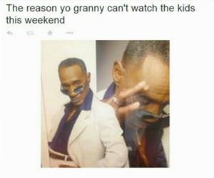 granny cant watch the kids funny picture