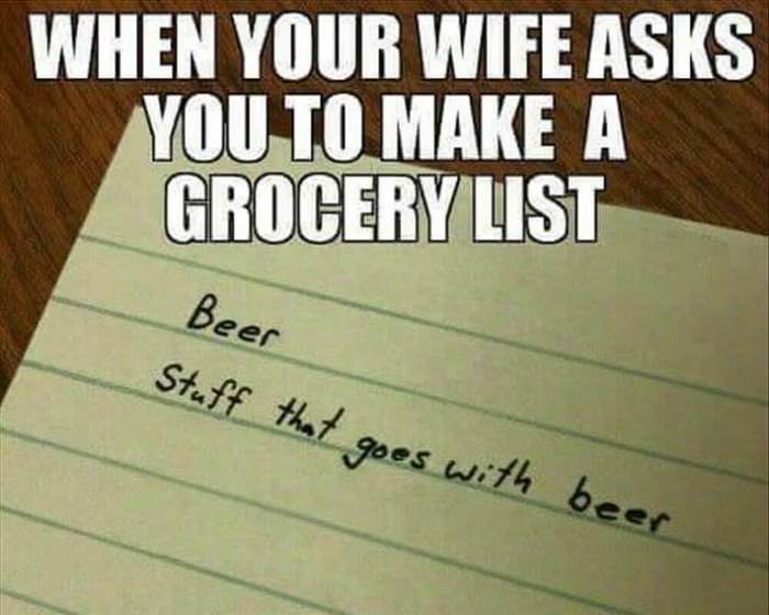 grocery list