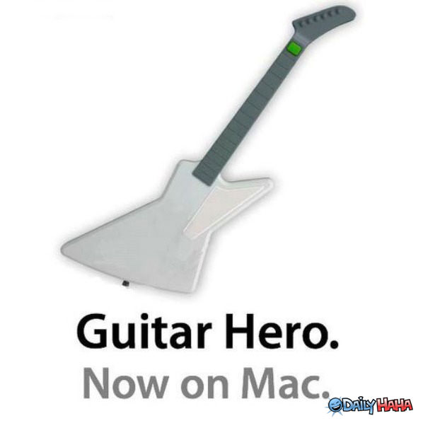 Mac Guitar Hero funny picture