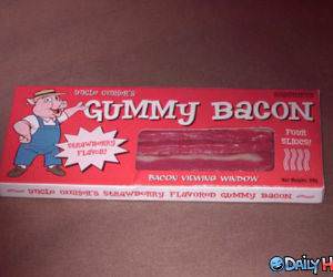 Gummy Bacon Funny Picture