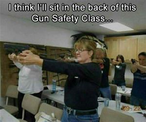 gun safety class funny picture